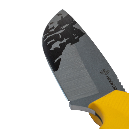 Туристический нож Windford Тесей сталь N690 cryo, жёлтый