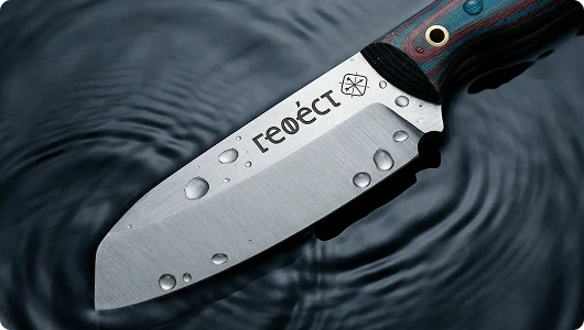 Фиксированный туристический нож Гефест