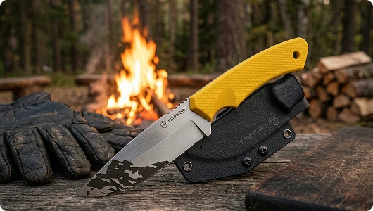 Тактический нож с цельной конструкцией