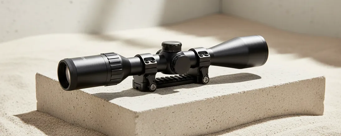 Прицел установленный на кольца 30мм