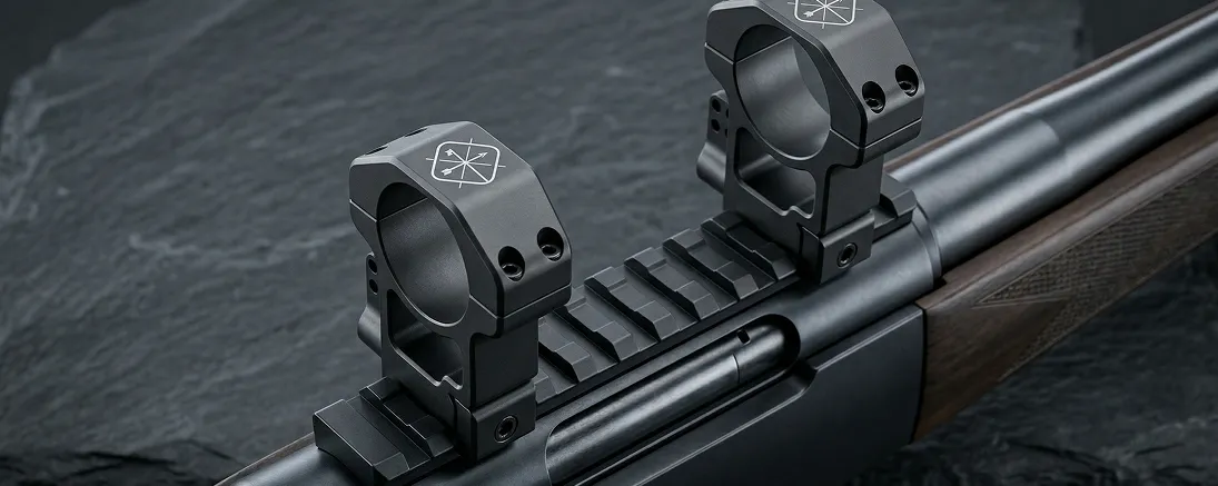 Кольца Windford установленные на планке Wiver