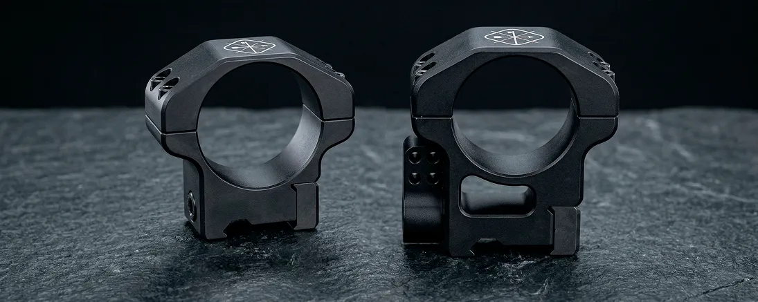 Быстросъемные и винтовые кольца для установки оптического прицела