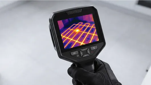 тепловизионное изображение проверки теплого пола квартиры