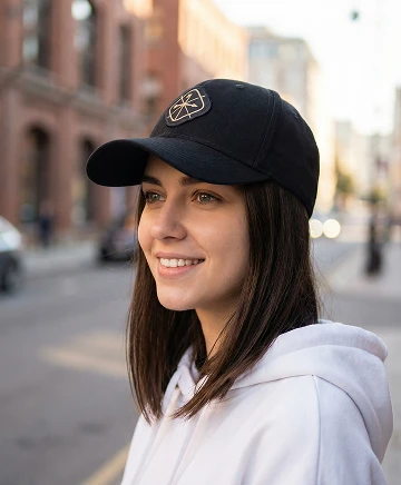 Бейсболка черная Windford Classic фотография в фокусе