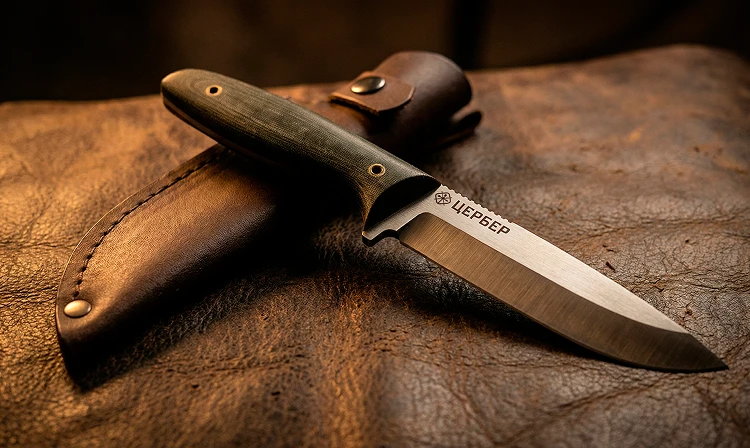 комплектация кожаными ножнами