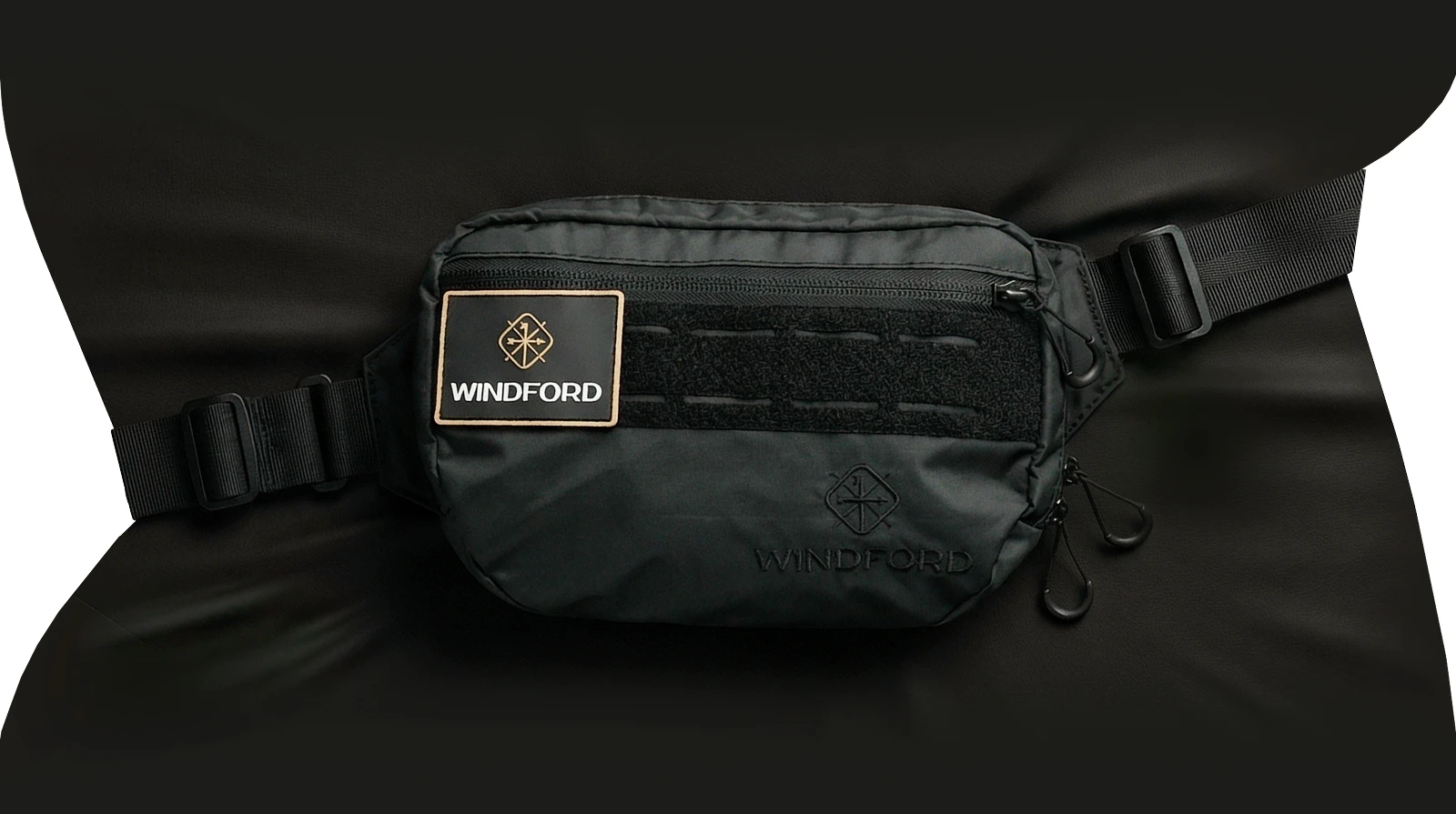 Сумка черная бананка