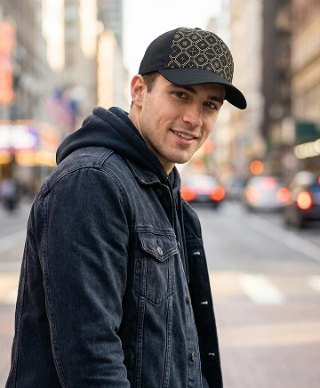 Бейсболка черная Windford Outdoor на модели