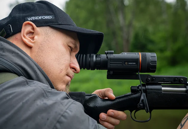 Тепловизионный монокуляр с лазерным дальномером Windford Grendel